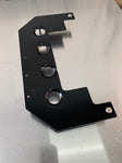 Fire extinguisher dimpled bracket