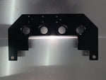 Fire extinguisher dimpled bracket
