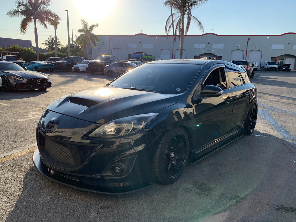 Mazda Speed 3 side skirt extensions J&F Custom Metal