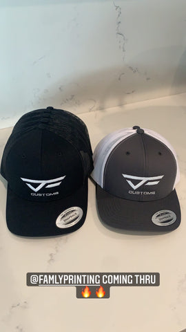 J&F Customs Logo trucker cap